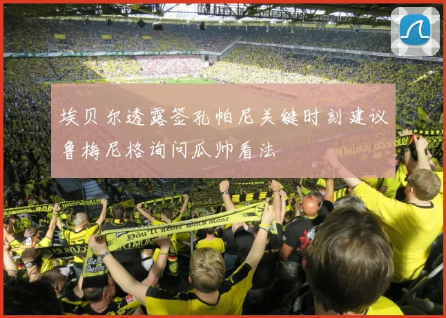 埃贝尔透露签孔帕尼关键时刻建议鲁梅尼格询问瓜帅看法